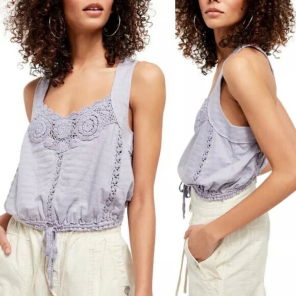 Free People Tops - New! Free People Sweet Nothing Crop Tank frosted lilac Medium 1125